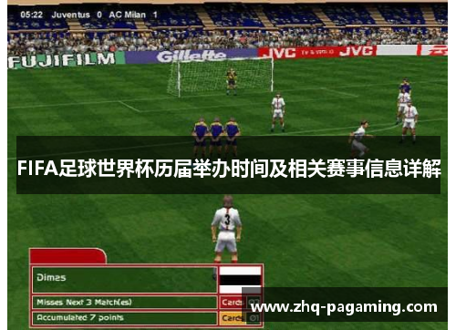 FIFA足球世界杯历届举办时间及相关赛事信息详解