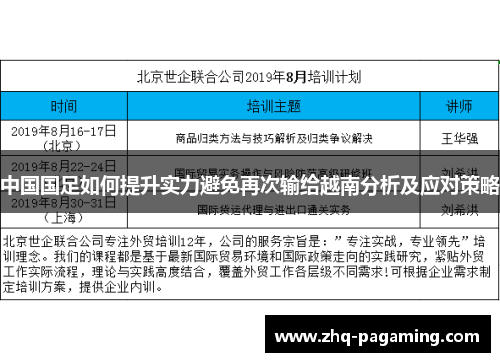 中国国足如何提升实力避免再次输给越南分析及应对策略 中国国足如何提升实力避免再次输给越南分析及应对策略