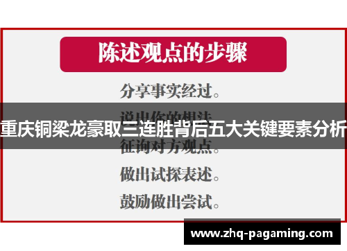 重庆铜梁龙豪取三连胜背后五大关键要素分析